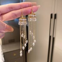 Fashion Heart Shape Crystal Inlay Rhinestones Earrings 1 Pair sku image 3