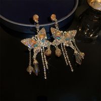 Fashion Heart Shape Crystal Inlay Rhinestones Earrings 1 Pair sku image 13