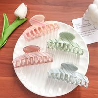 Sweet Geometric Synthetic Resin Plastic Stripe Hollow Out Hair Claws main image 5