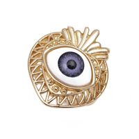 Fashion Devil's Eye Copper Rings Inlay Zircon Copper Rings sku image 6