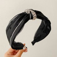 Mode Herzform Tuch Handgemacht Inlay Strass Haarband sku image 4