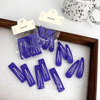Sweet Geometric Alloy Stoving Varnish Hair Clip 5 Pieces main image 3