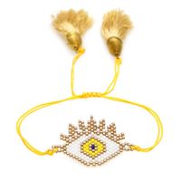 Ethnic Style Letter Devil's Eye Glass Beaded Bracelets sku image 2