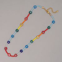 Ethnic Style Eye Glass Beaded Necklace sku image 1