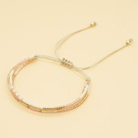 1 Piece Fashion Geometric Glass Knitting Women's Bracelets sku image 1