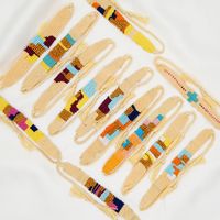 Simple Style Color Block Cotton Handmade Bracelets main image 4
