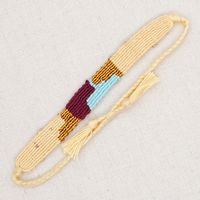 Simple Style Color Block Cotton Handmade Bracelets sku image 8