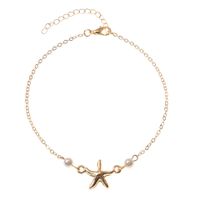 Simple Style Starfish Alloy Artificial Pearls Women's Anklet main image 3