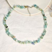 Bohemian Style Mixed Color Crystal Simple Gravel Necklace sku image 9