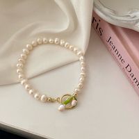 Sucré Fleur Perle Artificielle Bracelets 1 Pièce main image 2