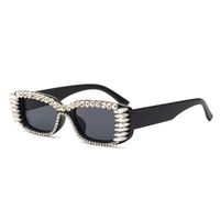 New Fashion Diamond-encrusted Square Sunglasses sku image 3