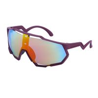 Colorful Bicycle Men's One-piece Lenses Sports Sunglasses Men's Shades sku image 1