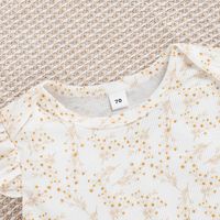 Décontractée Petites Fleurs Coton Polyester Impression Ensembles De Shorts Bébé Vêtements main image 5