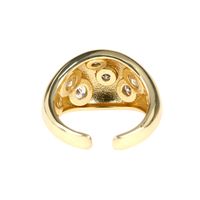 Fashion Geometric Copper Open Ring Inlaid Zircon Zircon Copper Rings main image 2