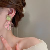 Sweet Geometric Arylic Earrings main image 1