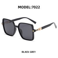 Retro Tr90 Square Sunglasses Korean Style Large-frame Sunglasses sku image 1
