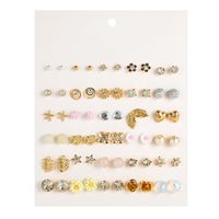 Hot Sale Earring Set Geometric 30 Pairs Of Earrings Wholesale Nihaojewelry sku image 27