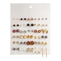 Hot Sale Earring Set Geometric 30 Pairs Of Earrings Wholesale Nihaojewelry sku image 30