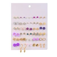 Hot Sale Earring Set Geometric 30 Pairs Of Earrings Wholesale Nihaojewelry sku image 40