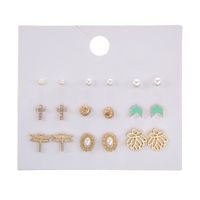 Hot Sale Earring Set Geometric 30 Pairs Of Earrings Wholesale Nihaojewelry sku image 6