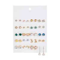 Hot Sale Earring Set Geometric 30 Pairs Of Earrings Wholesale Nihaojewelry sku image 24