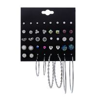 Hot Sale Earring Set Geometric 30 Pairs Of Earrings Wholesale Nihaojewelry sku image 25