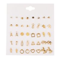 Hot Sale Earring Set Geometric 30 Pairs Of Earrings Wholesale Nihaojewelry sku image 22