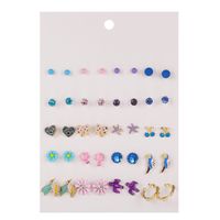 Hot Sale Earring Set Geometric 30 Pairs Of Earrings Wholesale Nihaojewelry sku image 34