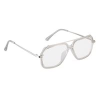 Fashion Wide Frame Metal Sunglasses Wholesale sku image 7