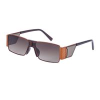 European And American Punk Small Frame One-piece Box Wide-leg Men's Trendy Outdoor Sunglasses sku image 1