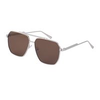 Retro Double Beam Shades Uv-proof Sunglasses Men's Trendy Casual Glasses sku image 5