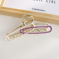 Fashion Geometric Paper Clip Metal Stoving Varnish Hair Claws sku image 4