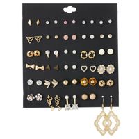 Hot Sale Earring Set Geometric 30 Pairs Of Earrings Wholesale Nihaojewelry sku image 46