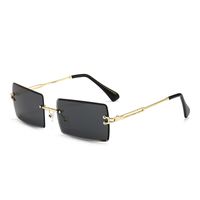 New Fashion Frameless Trimming Square Sunglasses sku image 1