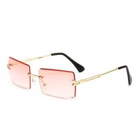 New Fashion Frameless Trimming Square Sunglasses sku image 4