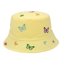 Unisex Basic Butterfly Embroidery Bucket Hat sku image 1