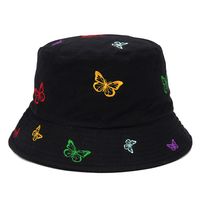 Unisex Basic Butterfly Embroidery Bucket Hat sku image 4