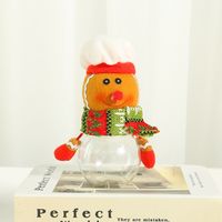 New Creative Christmas Transparent Plastic Doll Candy Jar Wholesale Nihaojewelry sku image 4