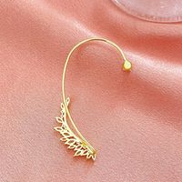 Fashion Leaves Alloy Plating Artificial Rhinestones Ear Clips main image 4