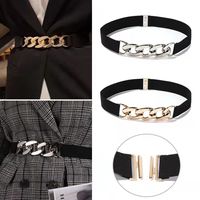 Fashion Solid Color Metal Chain Belt main image 1