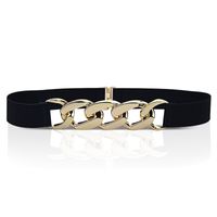 Fashion Solid Color Metal Chain Belt main image 4
