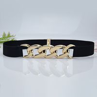 Fashion Solid Color Metal Chain Belt main image 3