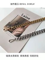 Fashion Solid Color Metal Chain Belt main image 5