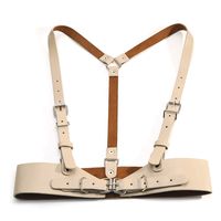 Simple Style Streetwear Solid Color Pu Leather Iron Plating Women's Corset Belts main image 2