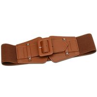 Fashion Solid Color Pu Leather Belt main image 3