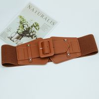 Fashion Solid Color Pu Leather Belt sku image 3