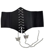 Elegant Butterfly Pu Leather Straps Chain Belt main image 5