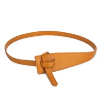 Basic Solid Color Pu Leather Belt main image 5