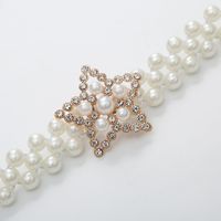 Moda Flor Nudo De Lazo Perla Artificial Embutido Diamante De Imitación Cinturón sku image 1