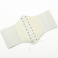 Fashion Solid Color Pu Leather Embroidery Straps Belt sku image 2